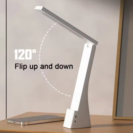 LED Desk Lamp Charging And Plugging Foldable Table Lights